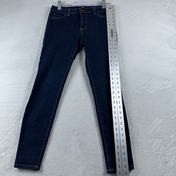 D Jeans Skinny Jeans Womens Size 6 Mid Rise Dark Wash Five Design Pockets Blue - Picture 11 of 12